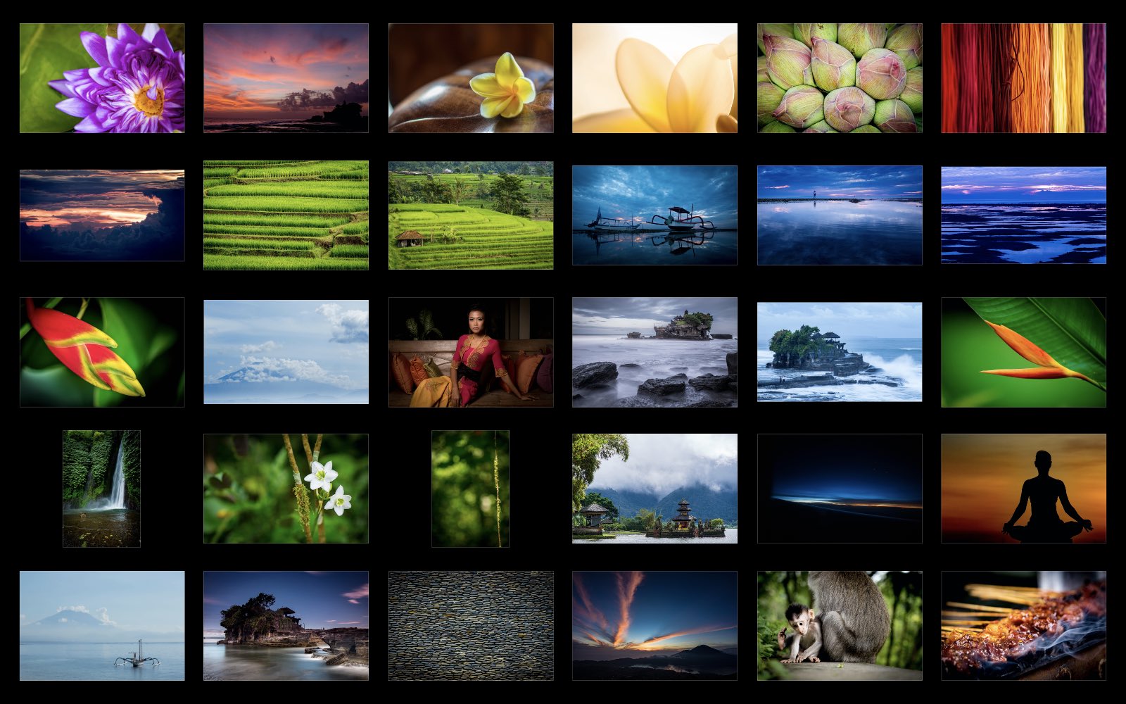 Set 30 fotografií z Bali