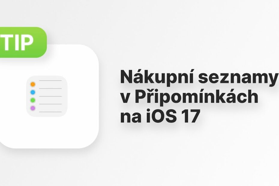 Nákupní seznam iOS